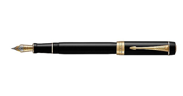 Parker Duofold Black GT Centennial Fountain pen | Appelboom.com